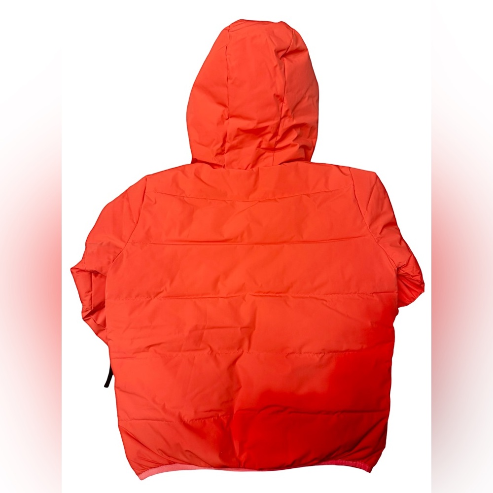 Kappa Kids Reversible Puffer Jacket Pink Red Youth Medium Size 8 Winter Coat - Picture 4 of 9